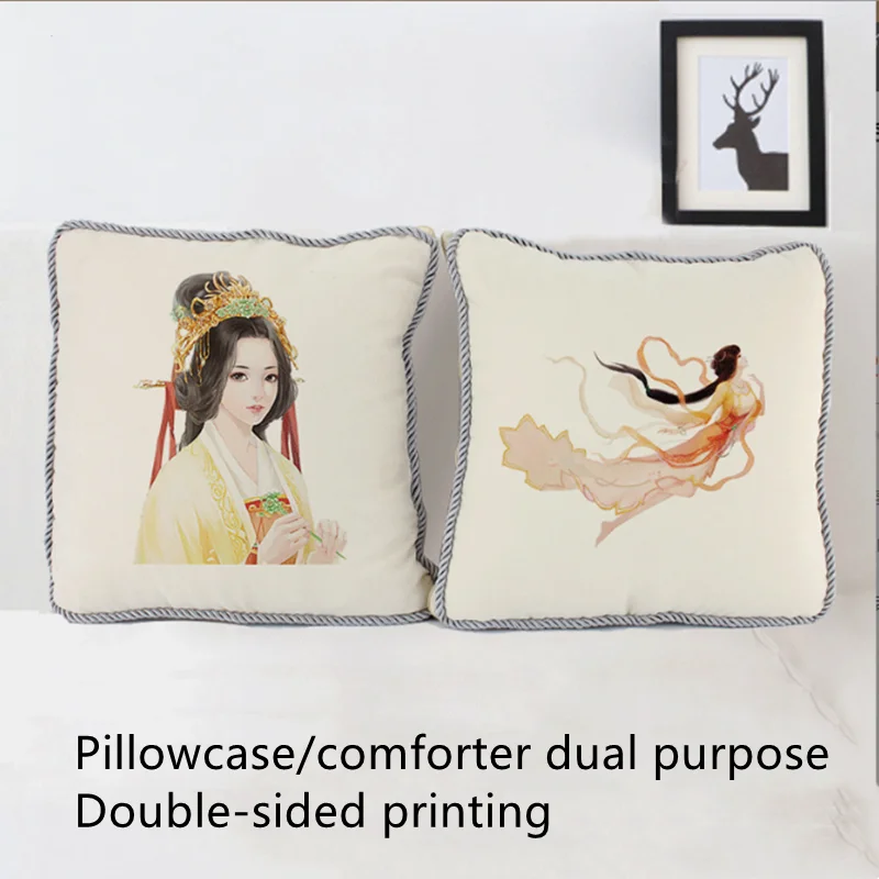 

Free Shipping 1pcs/lot Sublimation Blank sublimation pillow is foldable 2-in-1 air conditioning quilt For Sublimation INK Print