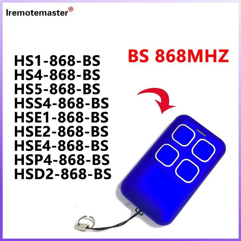 For BiSecur Garage Remote Control 868MHz for HSE4 HS1 HS4 HS5 HSP4 HSD2 HSE2 HSE5 HSE1 868 BS Hand Transmitter