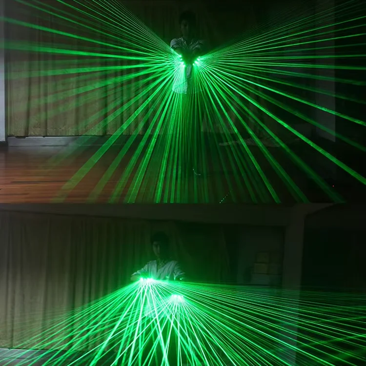 

Wholesale Party Supplies Palm Light Dancing Led Glove Stage Luminous Gloves Green Light LED Gloves