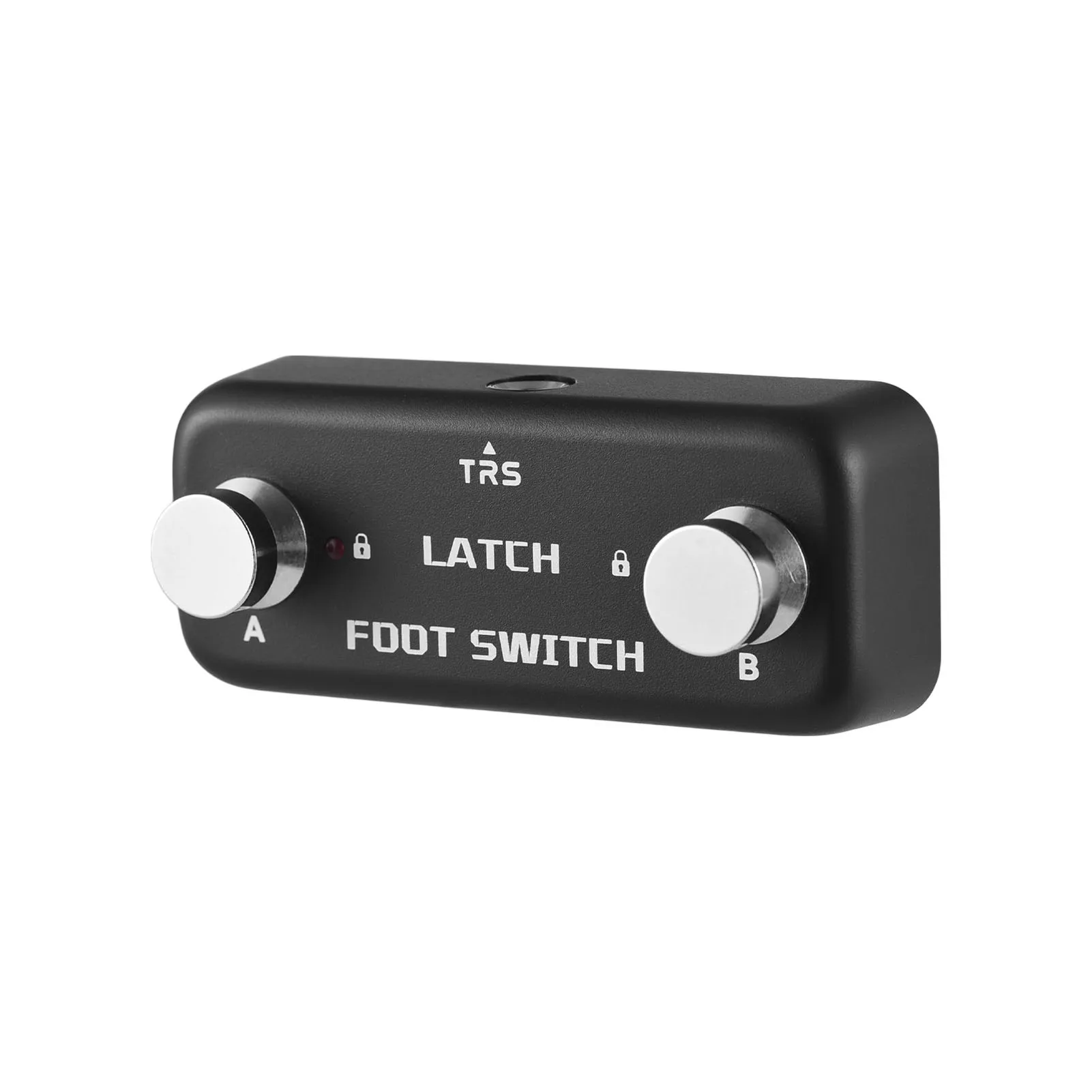 2 Footswitch Pedal Effect Controller Pedal A B Channel Footswitch with Locking Function LED Indicator Lighting 6.35mm Stereo Inp