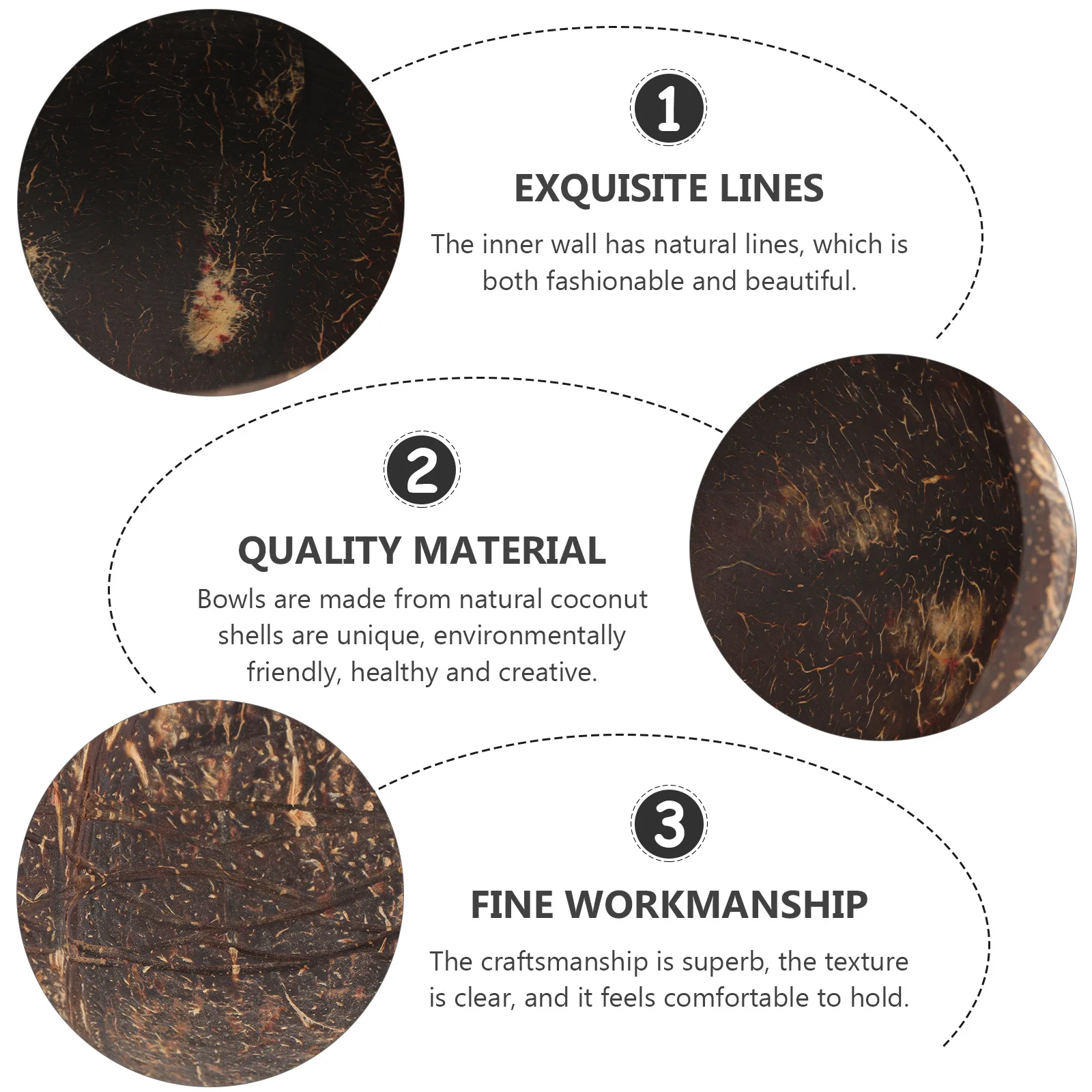 

1 Set Shell For Salad Dessert Fruit Spoon Creative Eco-Friendly Food Storage Container Rice Tableware Coconut