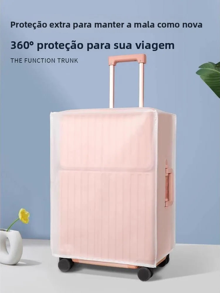 荷物用の厚みのある保護カバー-旅行用スーツケース用の透明防塵カバー-耐衝撃性と耐摩耗性