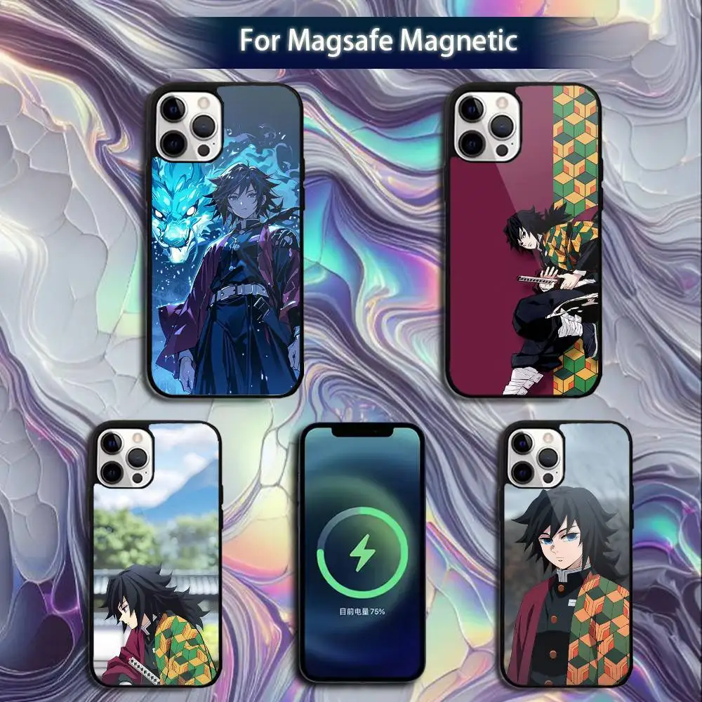 

anime G-giyu T-tomioka Phone Case For iPhone 16e,16,15,14,13,12,11,Plus,Pro,Max,Mini Magsafe Magnetic Wireless Charging