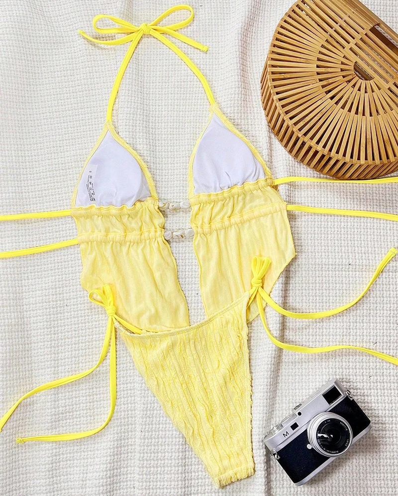 مثير التجاعيد Tankini الرسن بيكيني النساء 2026 الصلبة البيكينيات انقسام ثوب السباحة الصيف الدانتيل يصل ملابس السباحة بحر