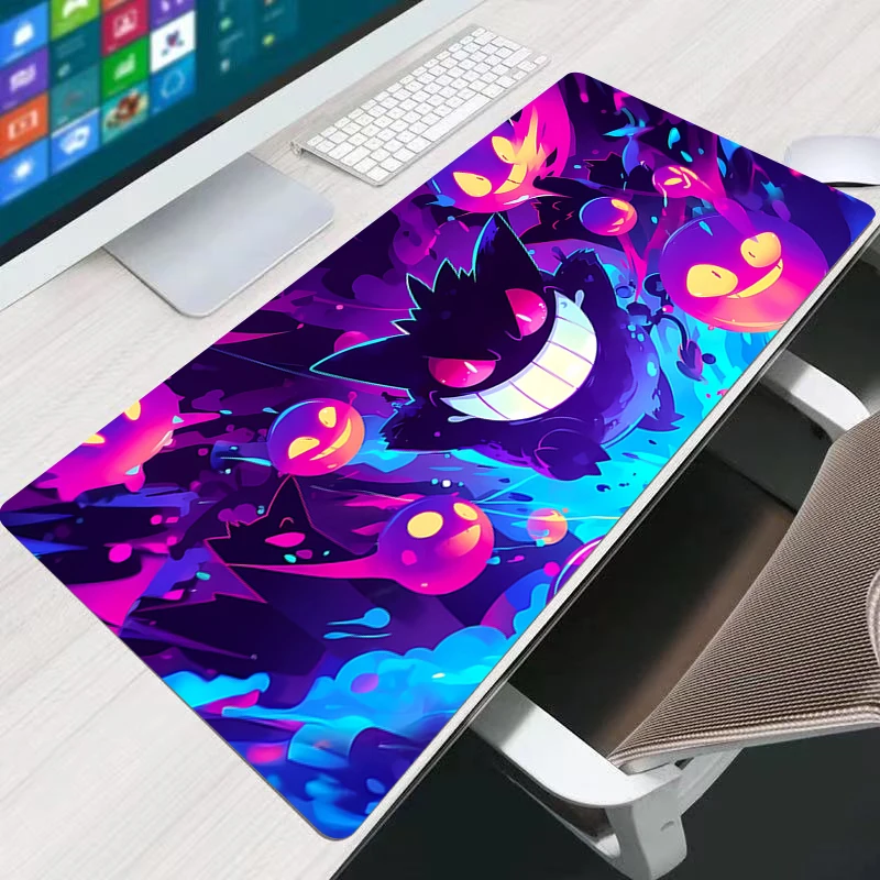 Kawaii Mouse Pad Anime XXL Ragazza carina Gabinete Gamer Computer Scrivania Zerbino Tastiera Pad Accessori da gioco P-Pokemons Gengar Mousepad