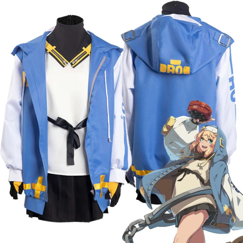 Anime Game Guilty Gear Strive Bridget Cosplay Women Costume Roleplay Fantasia Halloween Carnival Cloth For Disguise Role Playing