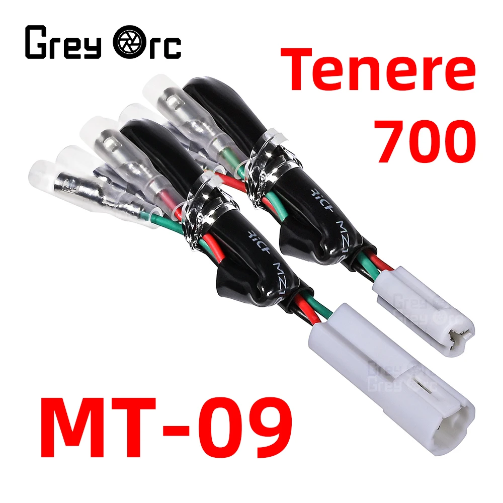 License Plate Light Cable Plug Connector Wire Adapter For YAMAHA MT07 MT09 Tracer 900/9/GT 9GT+ Tenere 700 XTZ700 XSR YZF R7