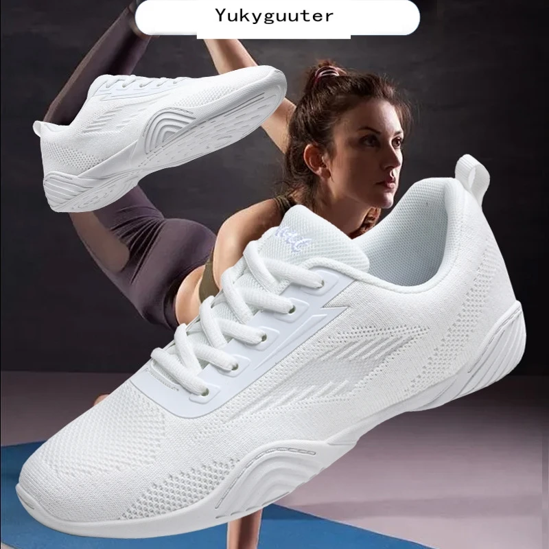 Buty do tańca kobiety mężczyźni panie nowoczesne Soft Bottom Jazz sneakersy konkurencyjne aerobik buty siatkowe damskie Fitness Sport do tańca