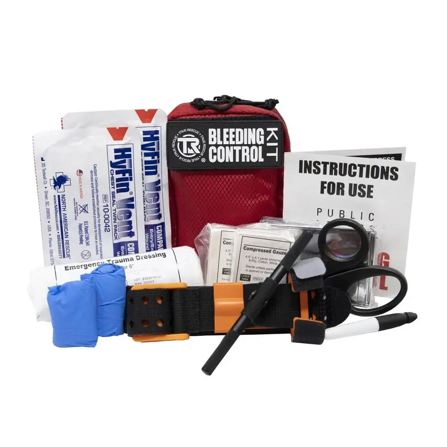 

Control Kit, Individual with Tourniquet Quality Trauma Kits for Stopping Bleeding. Choice Life Saving Tourniquet for Each Level