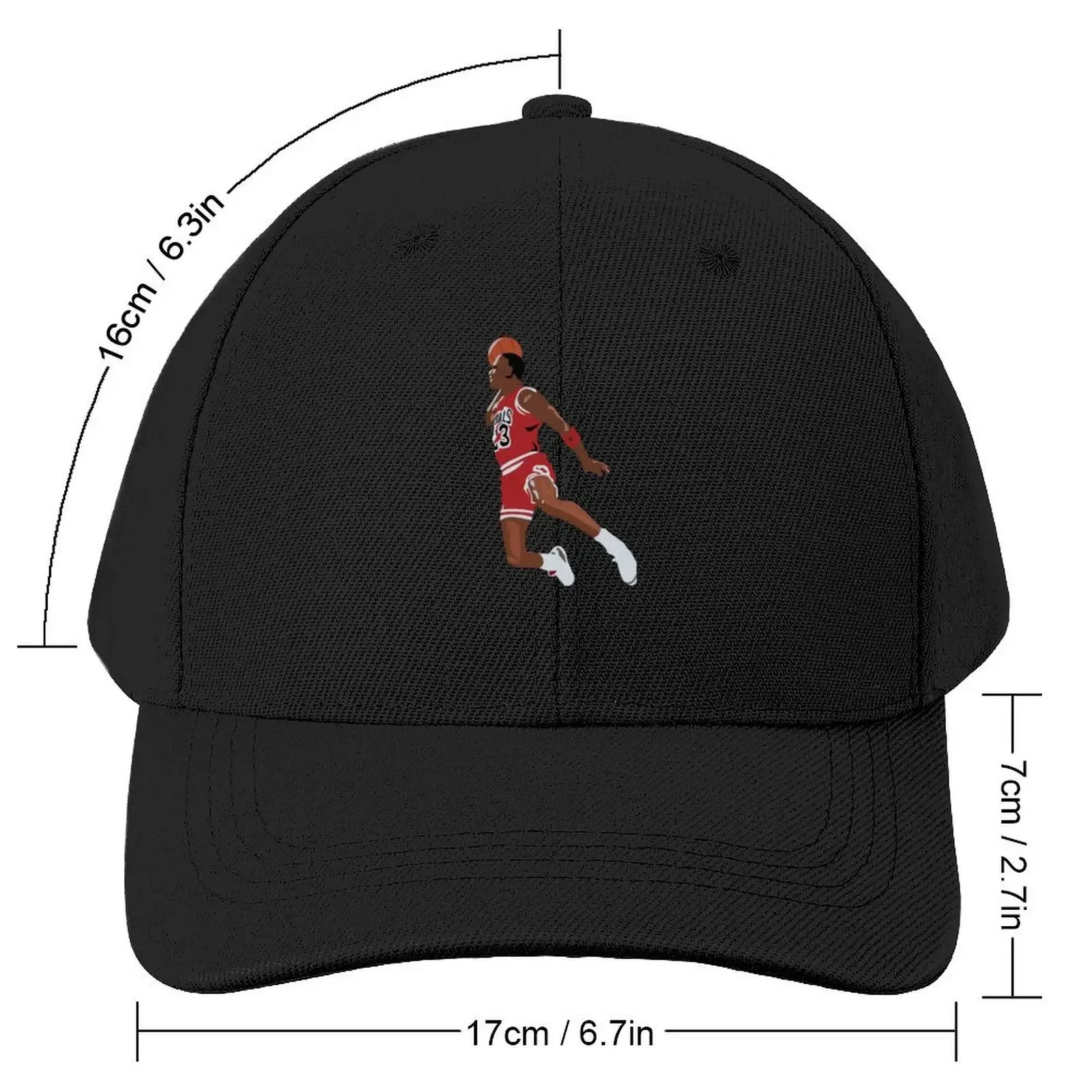 MJ Sticker Classic T-Shirt Baseball Cap Mountaineering Thermal Visor hard hat Golf Hat Baseball For Men Women's