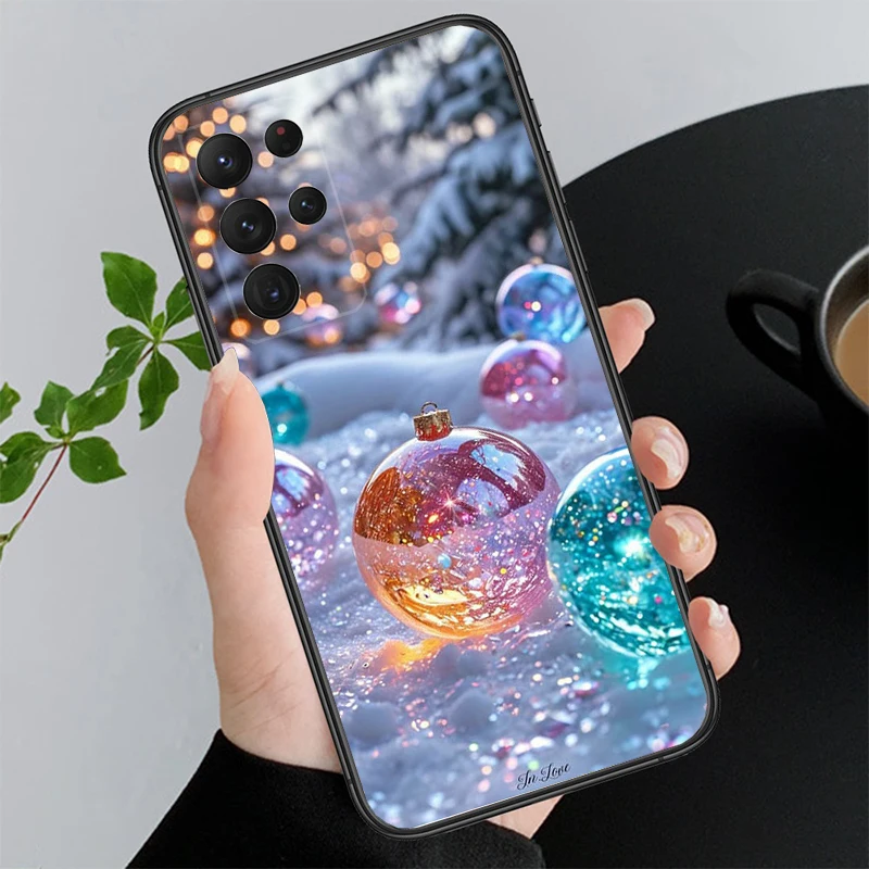 

Phone Case For Samsung A55 A16 A56 A36 A35 A15 A53 A54 A33 A34 A25 A05S A52 A52S A14 A26 A71 Christmas Cat Tree