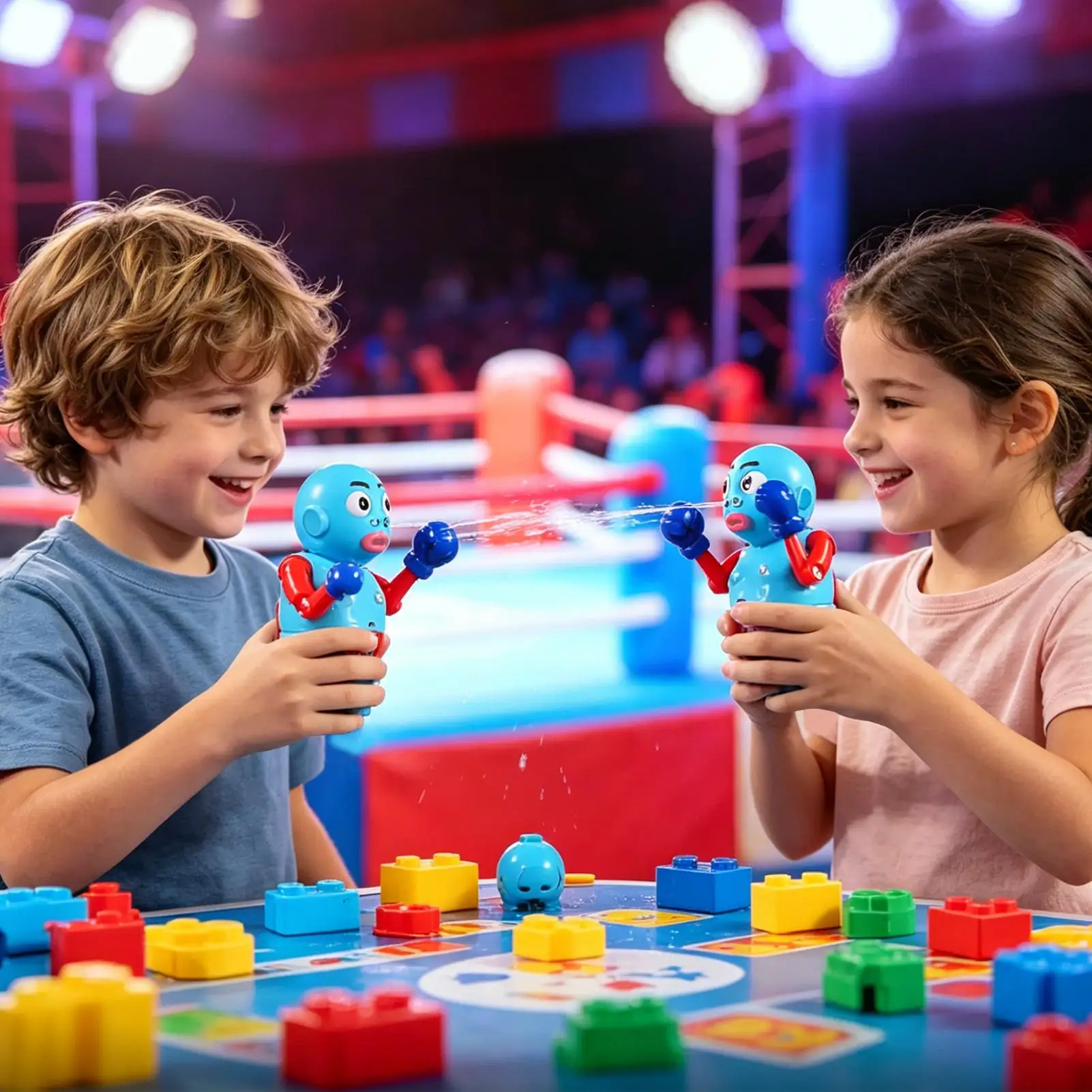 Multi Person Interaction Cartoon Funny Water Gun Toy Creative Fun Decompressions Funny Boxing Press Combat Water Gun