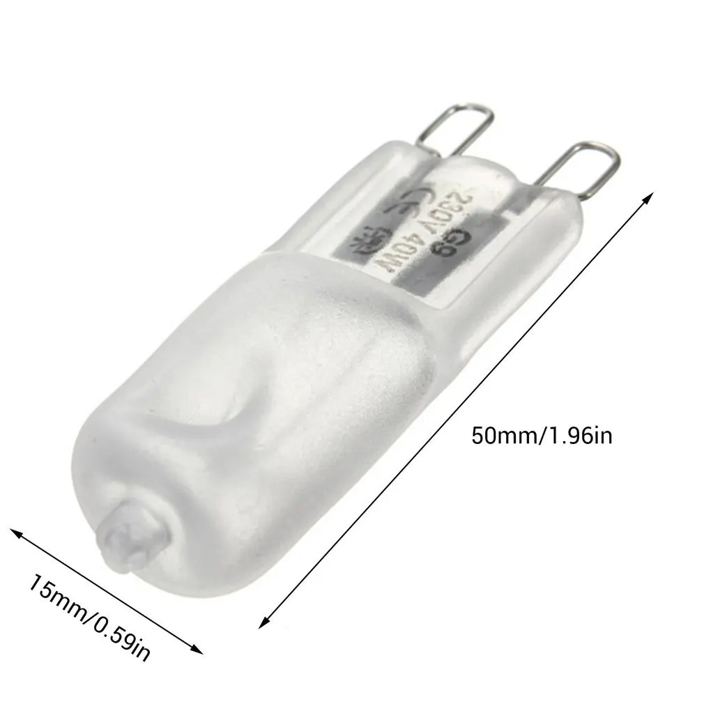 Ampoule halogène G9 super lumineuse, lampe à économie d'énergie, blanc chaud, clair, intérieur, 230V, 40W, 3000K, 1 PC