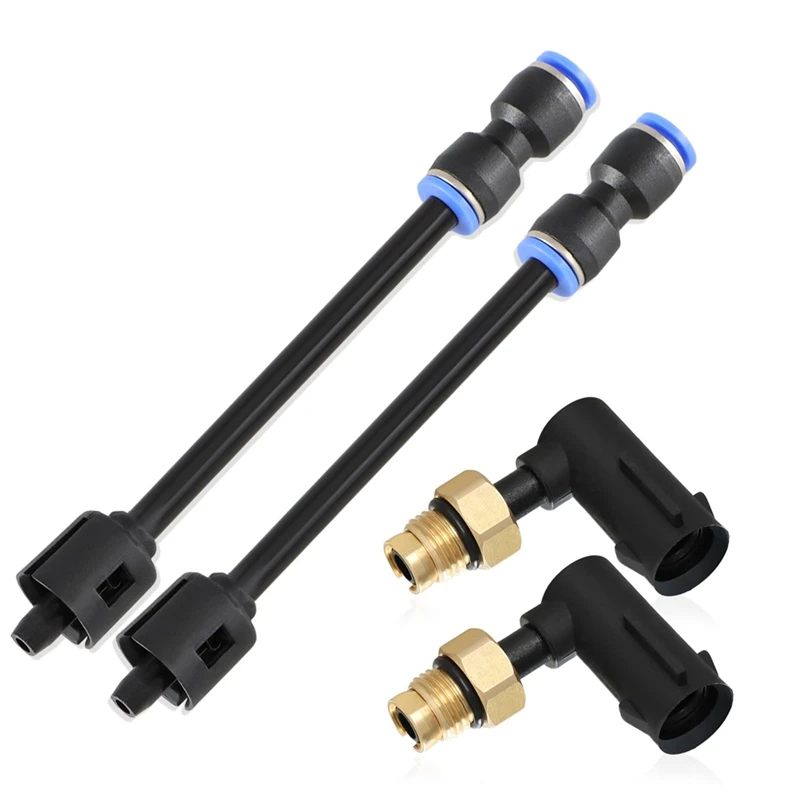 Kits de reparo do suporte de ar do cotovelo da suspensão A98E-2PCS com mangueiras para jeep grand cherokee 2011-2020, substituir: 68084809 AA