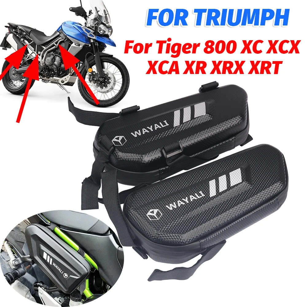For Triumph Tiger 800 XC XCX XCA XR XRX XRT Tiger800 Motorcycle Accessories Side Bag Fairing Tool Bag Storage Bumper Bags Parts