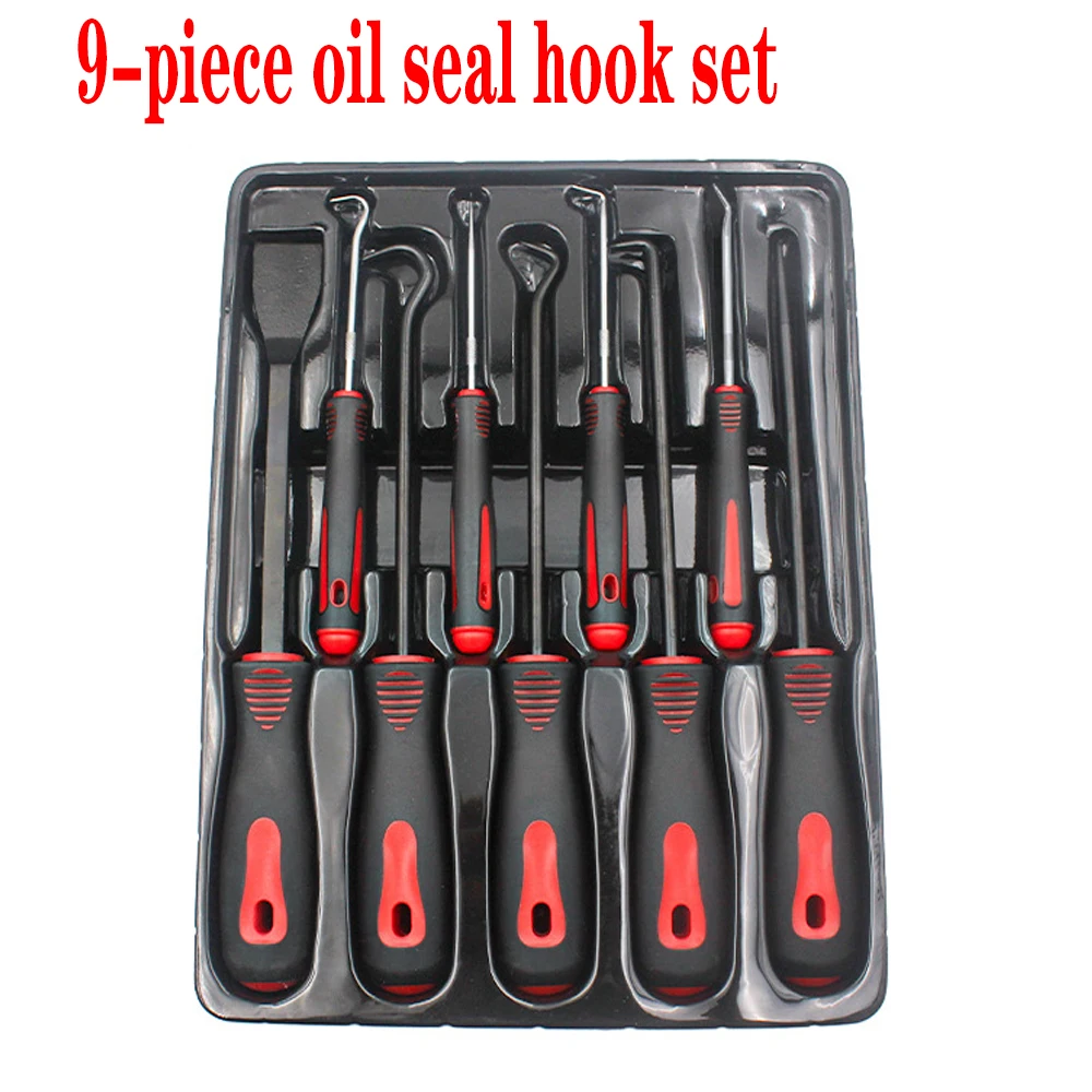 

9-piece Set of Oil Seal Hook Car Puller Seal Ring Oil Seal Screwdriver Gas Auto Repair Tool Auto Maintenance Set