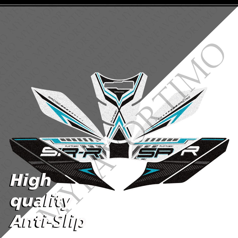 New Motocycle For CFMOTO 675SR-R 675SRR 675 SR R 675SR Fireblade Tank Pad Cap Grips Gas Fuel Knee Stickers Decals Protector