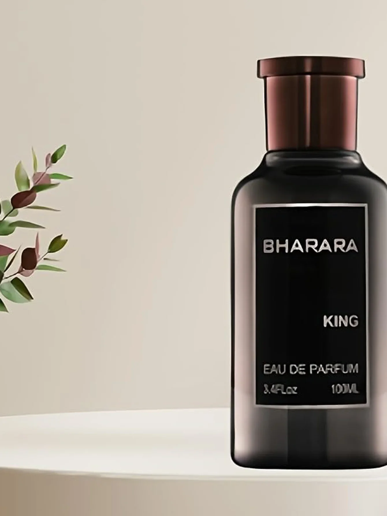 Bharara King Eau De Parfum 100ml - كولونيا Bold Woody Amber طويلة الأمد للرجال، هدية عطلة فاخرة لعيد الهالوين وعيد الميلاد