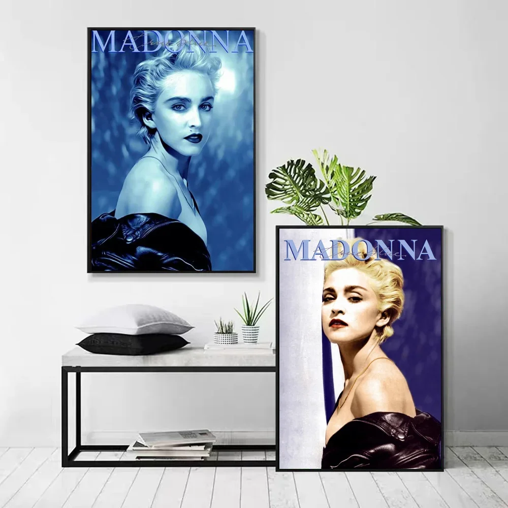 1pc Singer M-Madonna Classic Anime Poster Self-adhesive Art Waterproof Paper Sticker Coffee House Bar Room Wall Decor