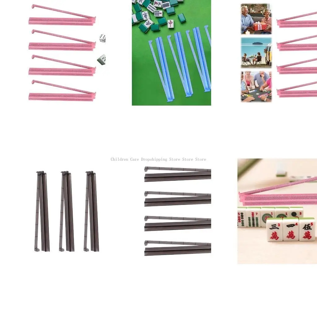 

Современные стойки Mahjong с толкателем 4pcs Mahjong Plainder Slisting Push Rods American Design Home Использование игровых