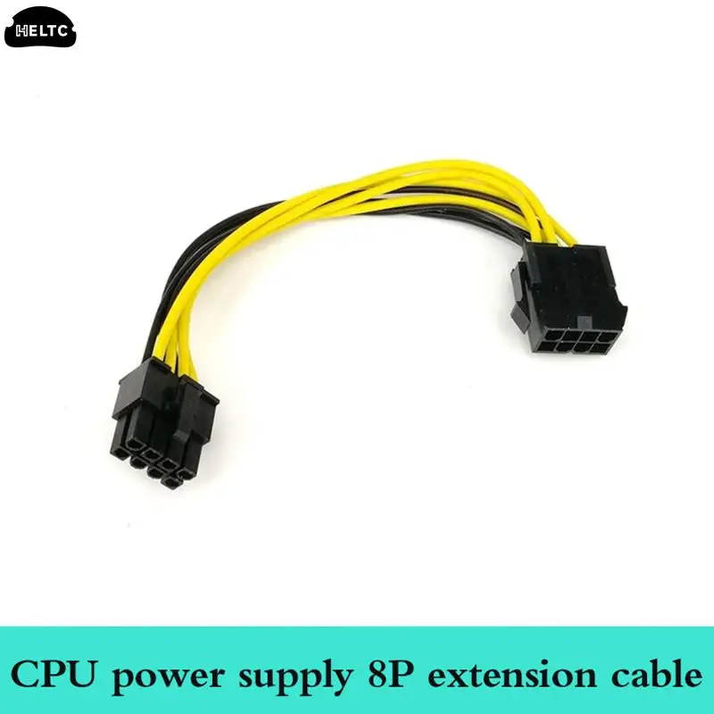 8 Pin Male To 8 Pin Female Lead Extension Cord Cable 8Pin To CPU Power Converter Cable Supplies ATX Compute Motherboard Adapter