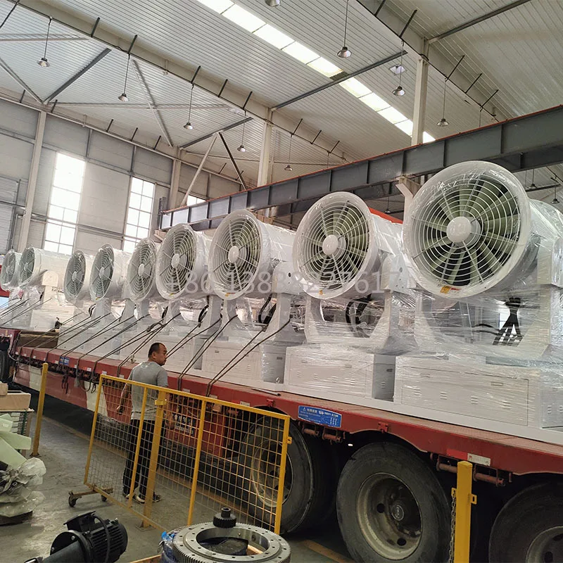 Fog Cannon Dust Suppression Featuring Customizable Nozzles, Sturdy Cold-rolled Steel Structure for Fog Cannon Mist Fan