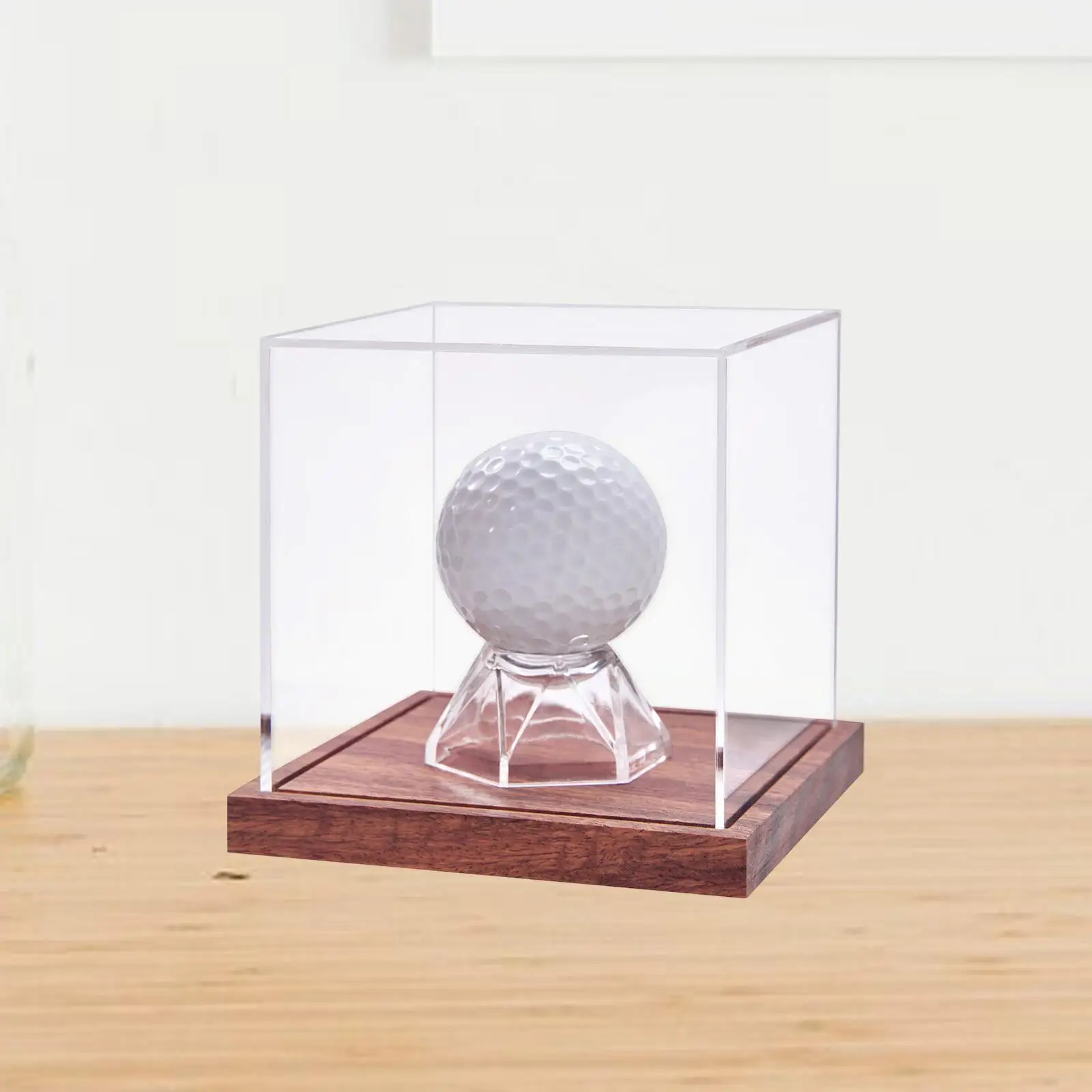 

Golf Ball Stand Box Cube Holder for Souvenir Golfball Baseball Single Ball