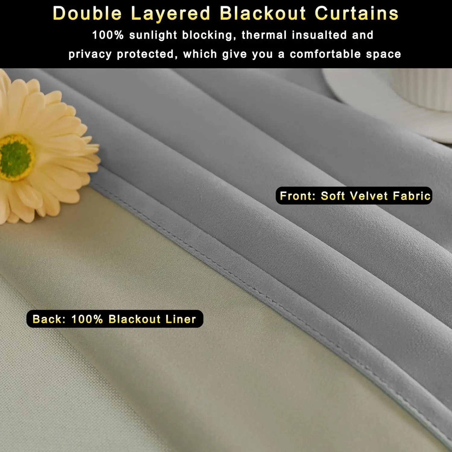 

100% Blackout Velvet Curtain for Living Room 310cm Extra High Thermal Insulated Window Curtain for Bedroom Customize Size