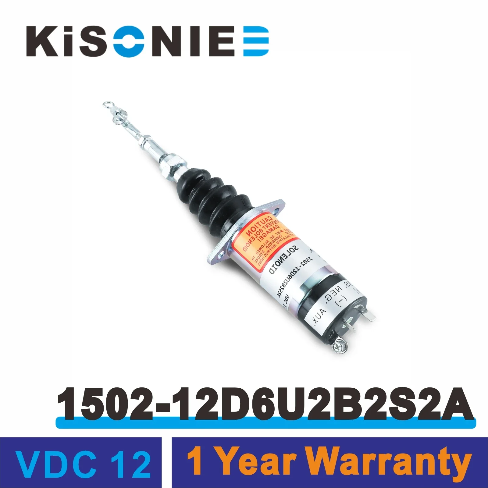 1502 Series Fuel Shut Off Solenoid 1502-12D6U2B2S2A Woodward 307-2546 for Caterpillar Skid Steer 216 Perkins UB704 Engine 12VDC