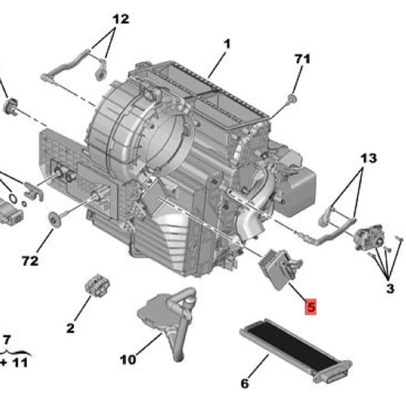 OEM 1610497380   Автомобильные резисторы для вентилятора, модуль управления скоростью кондиционера, резистор кондиционера для Peugeot 308 408 T9