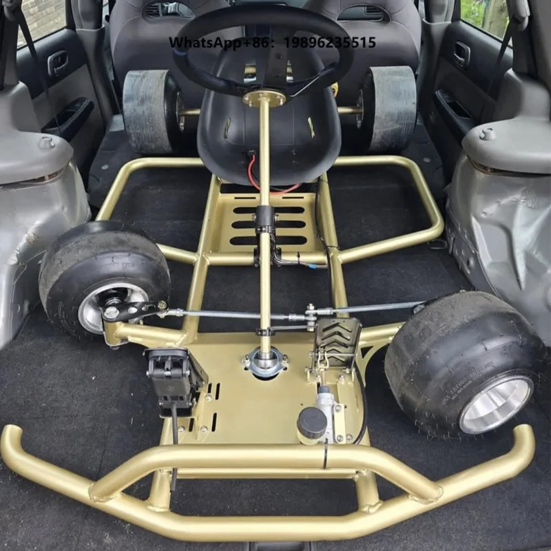 4-Stroke 50km/h Racing Kart for Adults Teens Pedal Buggy 200kg Load Capacity Rear-wheel Drive
