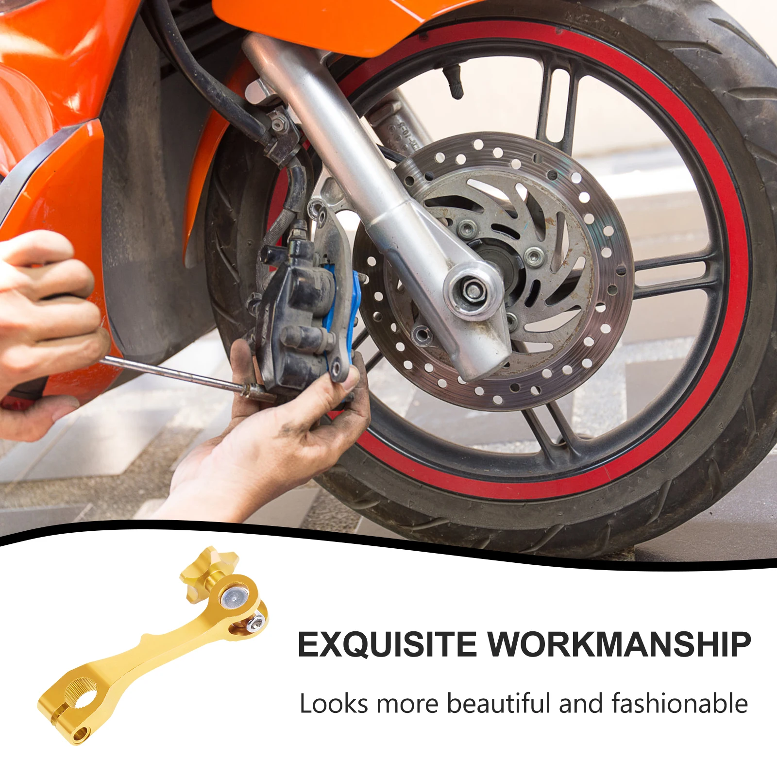 

Professional Motorbike Rear Brake Rocker Arm Modification Accessory High-Quality Material Durable Simple Structure Solid-Color