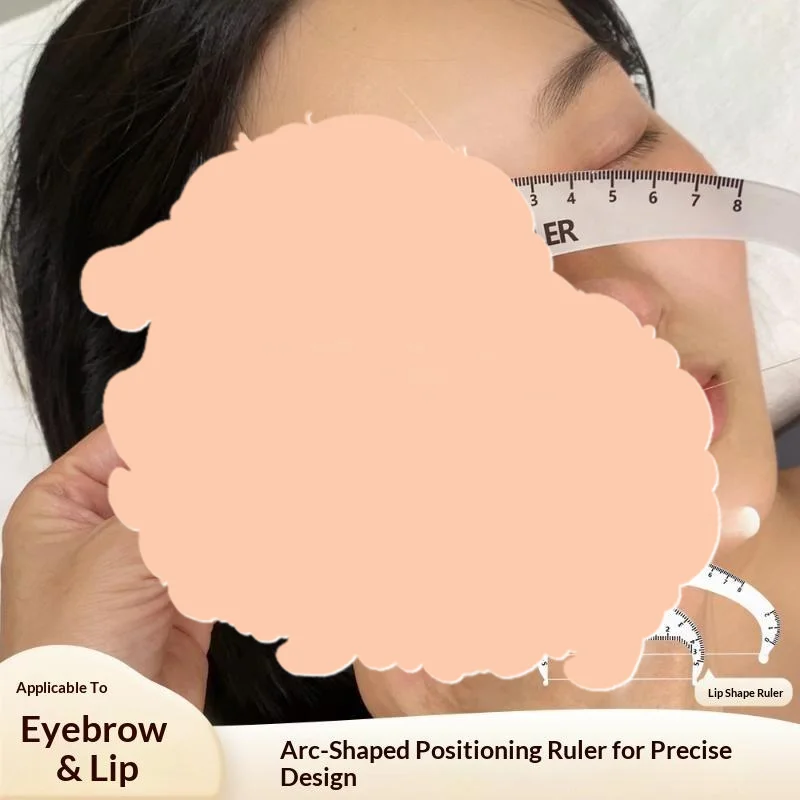 Acrylic Eyebrow Mapping Bow Ruler Lip Positioning Ruler With String Professional Precise Shaping Makeup Tool Supply For Home Us