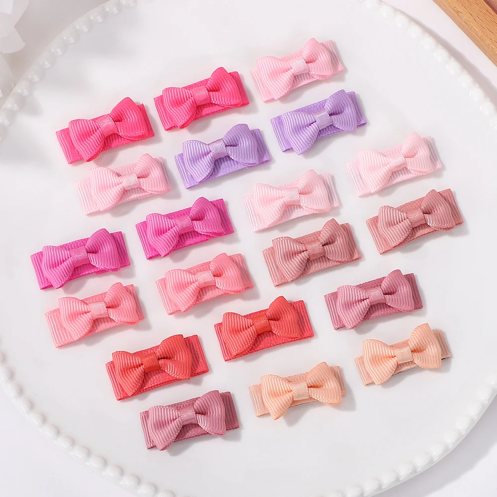 20 قطعة/المجموعة طفل الفتيات مقاطع الشعر لا تؤذي غطاء الرأس الشعر طفل رضيع Lanugo دبوس الشعر البوق الأميرة أغطية الرأس إكسسوارات الشعر