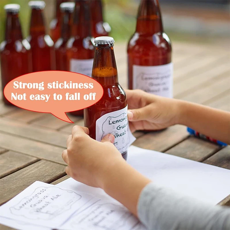 500 Buah/Lot Stiker Persegi Kustom Label Logo Kustom Stiker Desain Pribadi Tahan Air untuk Kemasan Hadiah Logo Perusahaan Pernikahan