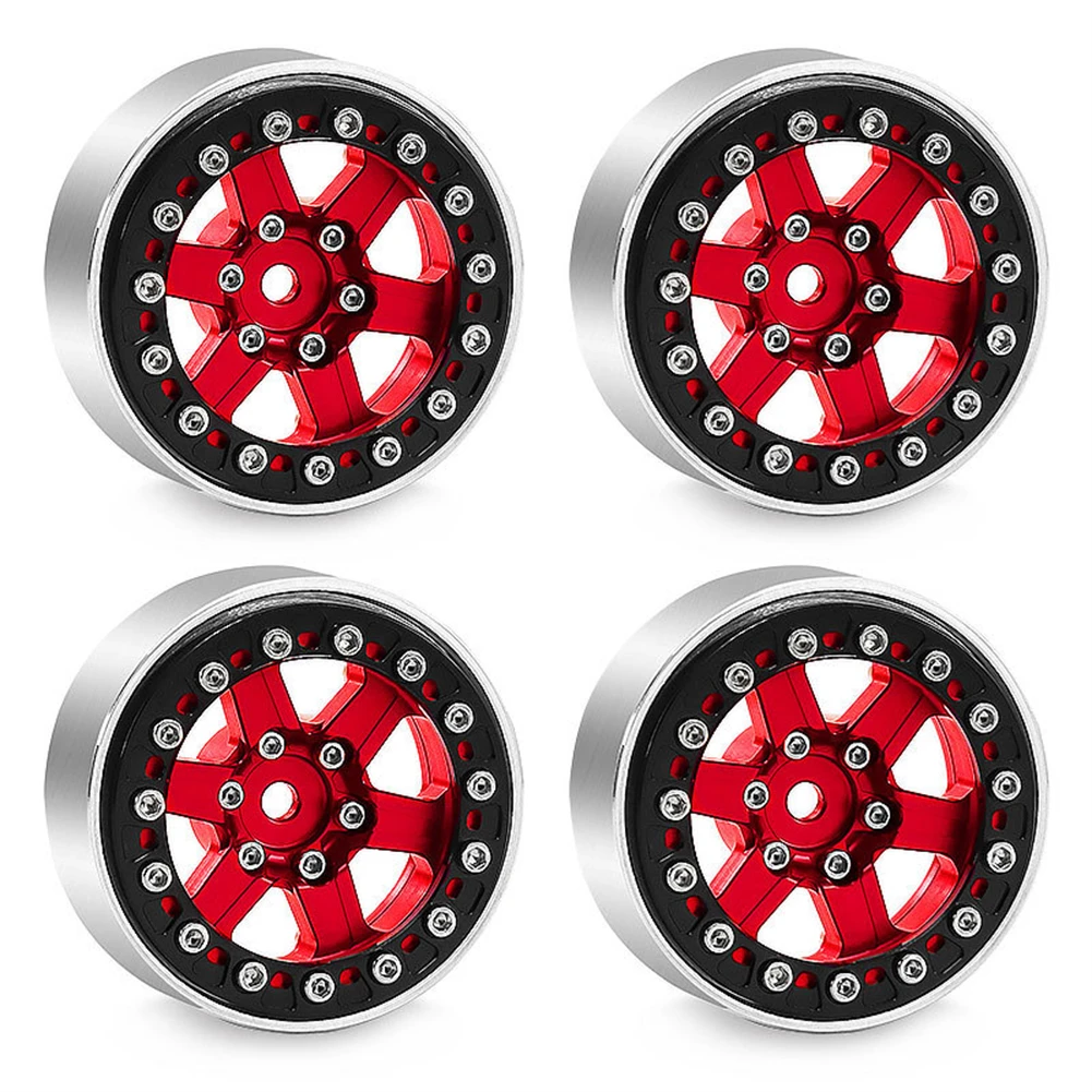 37 * 16mm 1/18 TRX4M SCX24 FMS Ascent-18 1.3인치 휠 허브 등반용 자동차 금속 휠 허브에 적합