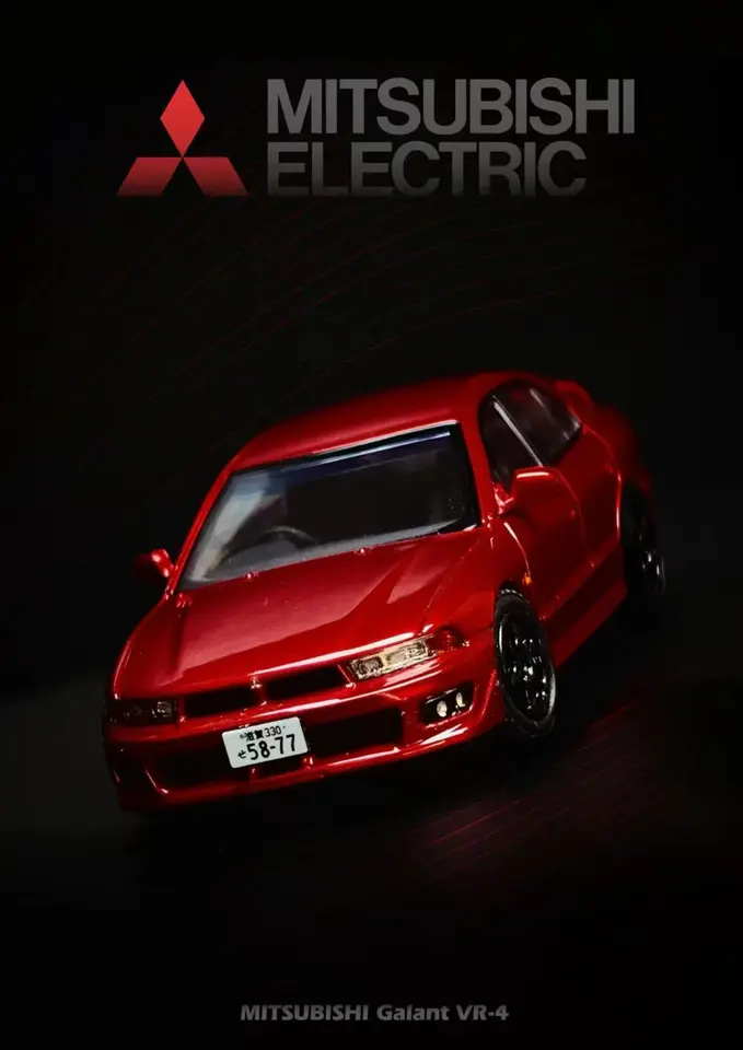 三菱 ギャラン Galant VR-4 1/64 （レッド） New Bliss 1:64 Mitsubishi Galant VR-4 8th Gen Official Licensedin