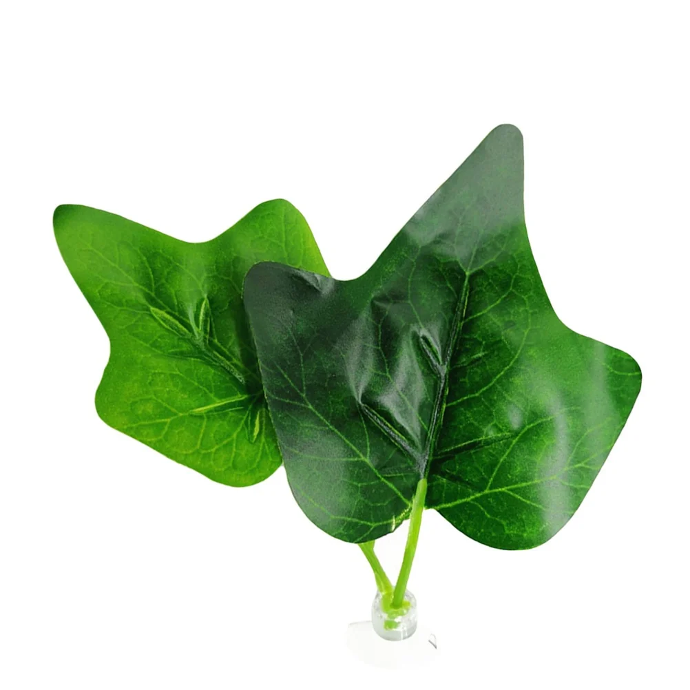 

2Pcs Aquarium Plants Artificial Leaves Fish Tank Decoration Betta Rest Bed Tropical Fake Plants Saltwater Freshwater Aquarium