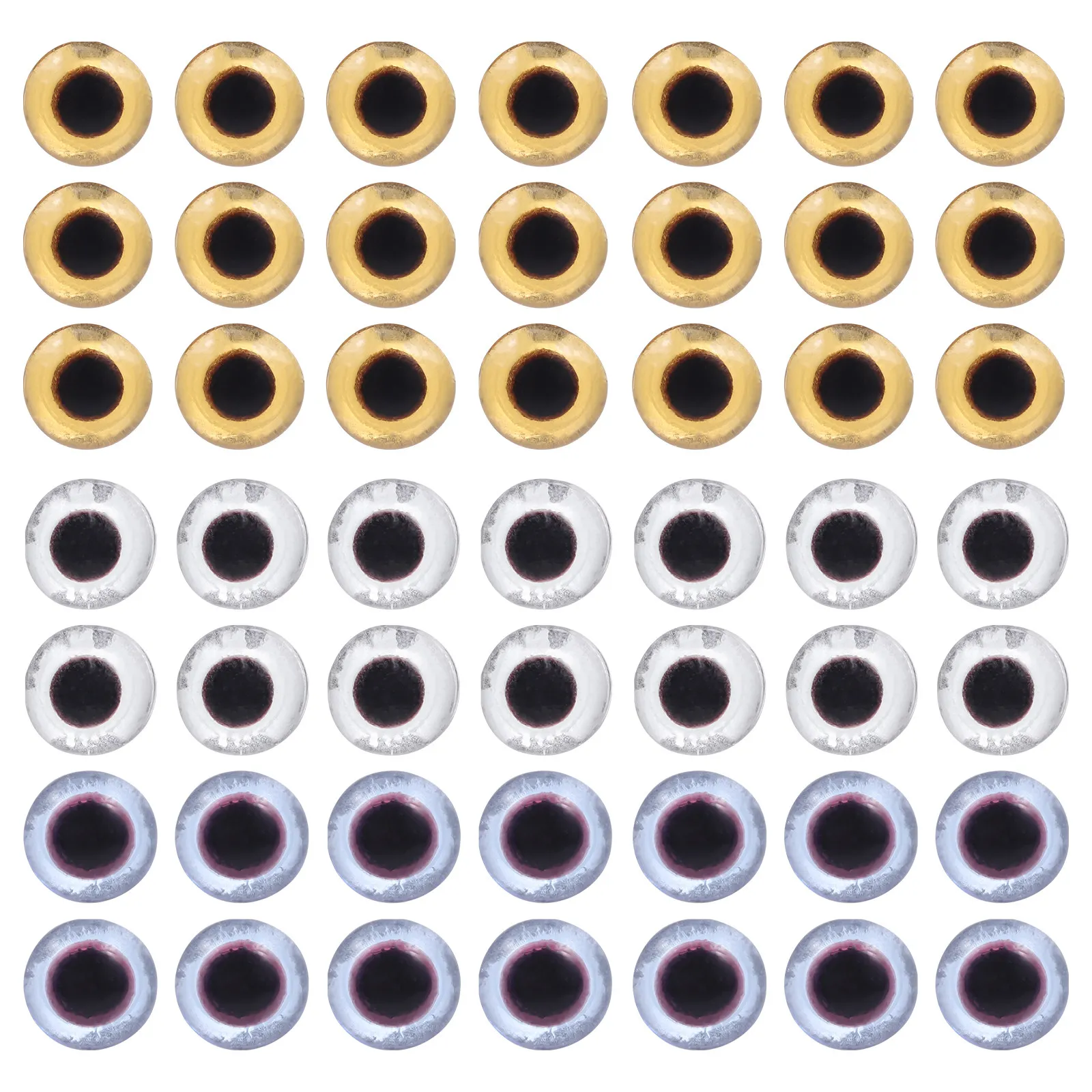 

50Pairs DIY Eyes Accessories Professional Practical Small Light Easy Carry Plastic Eyes for Handmade Crafts