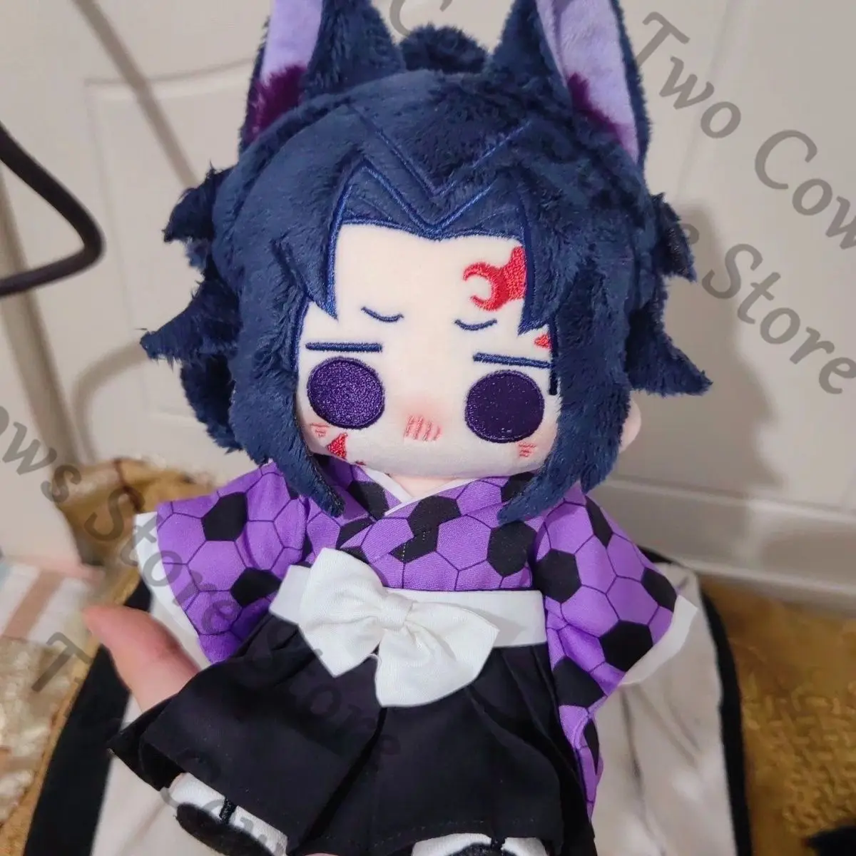 

Игра «Убийца демонов», совместимые товары, атрибут Kokushibo, 20 см, хлопковая кукла, наряд, плюшевые милые игрушки, мультяшный рождественский подарок