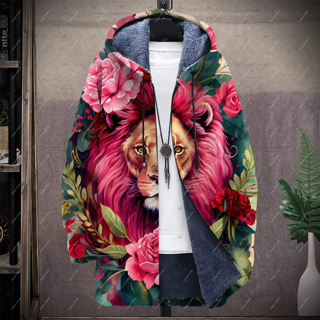 Hippie Graffiti Gradient Colorful Vintage Retro Harajuku 3DPrint Windbreaker Casual Winter Overcoat Fleece Zip Plush Hoodies Q1