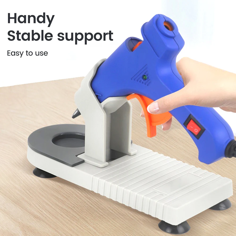 

Hot Melt Glue Gun Holder for SD-A601/SD-863 Stable Hot Melt Glue Gun Storage Rack Anti-scald Stand with Non-slip Base