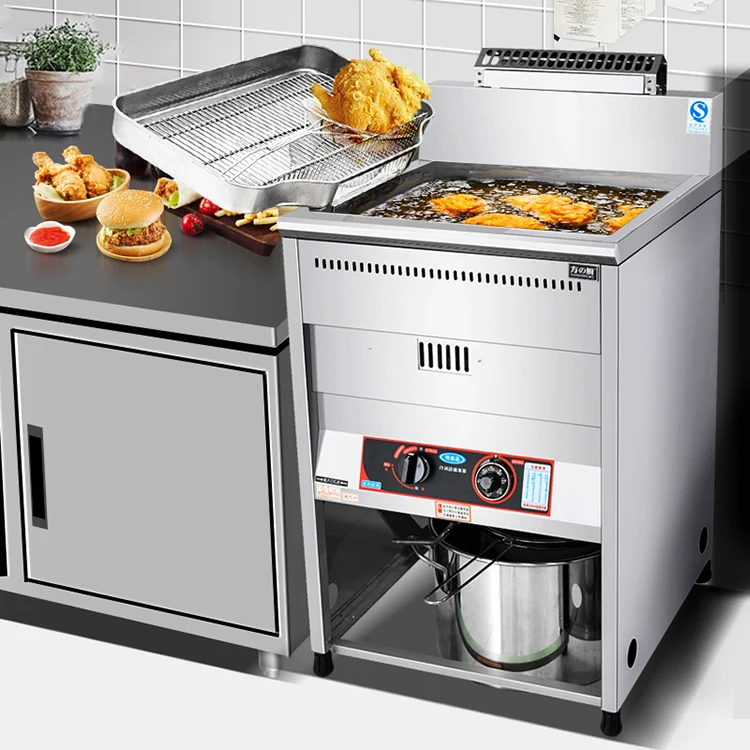 Customized Commercial Electric Chicken Deep Fryer Machine Stainless Steel Fried Food Equipment For Restaurant Snack Shop