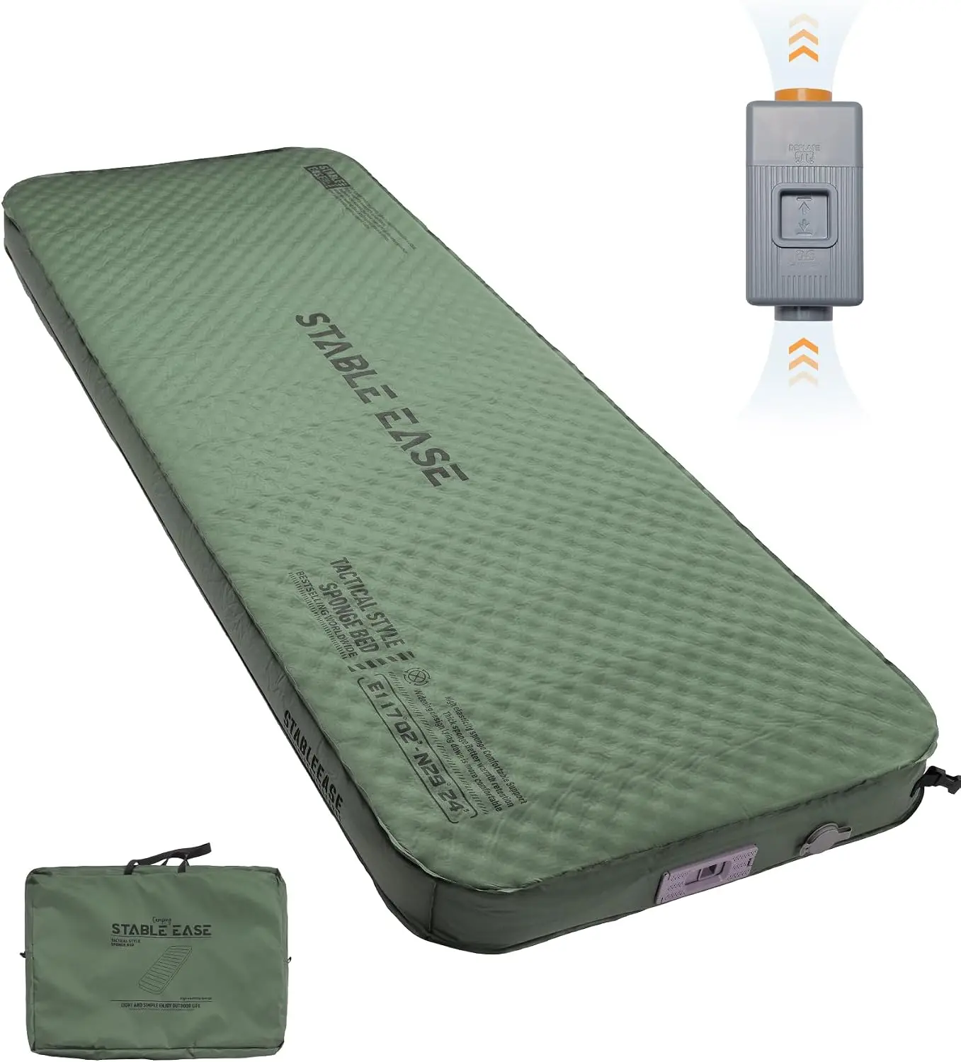 Self-Inflating Sleeping Pad With Electric Pump, 4