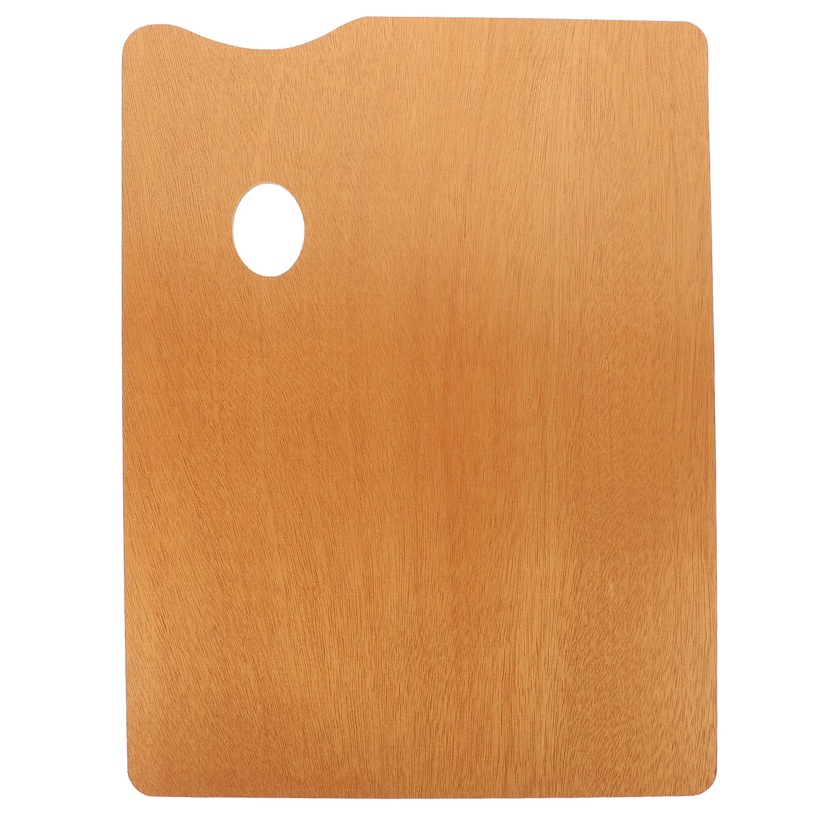 Professional Wood Painting Palette 20x30cm High-Grade Sturdy Vintage Style Oil-Coated Smooth Edges Thumb-Hole for Artists Art