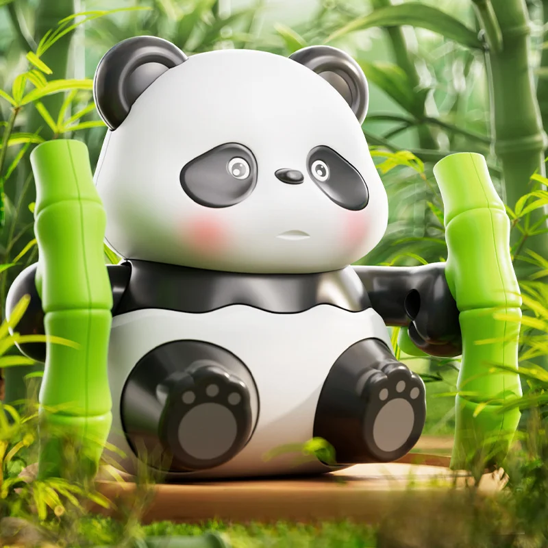Il braccio panda avvolto ruota per supportare la forma in avanti, la forma carina e il materiale sicuro è adatto per il gif di compleanno dei bambini 18+ di 18 mesi