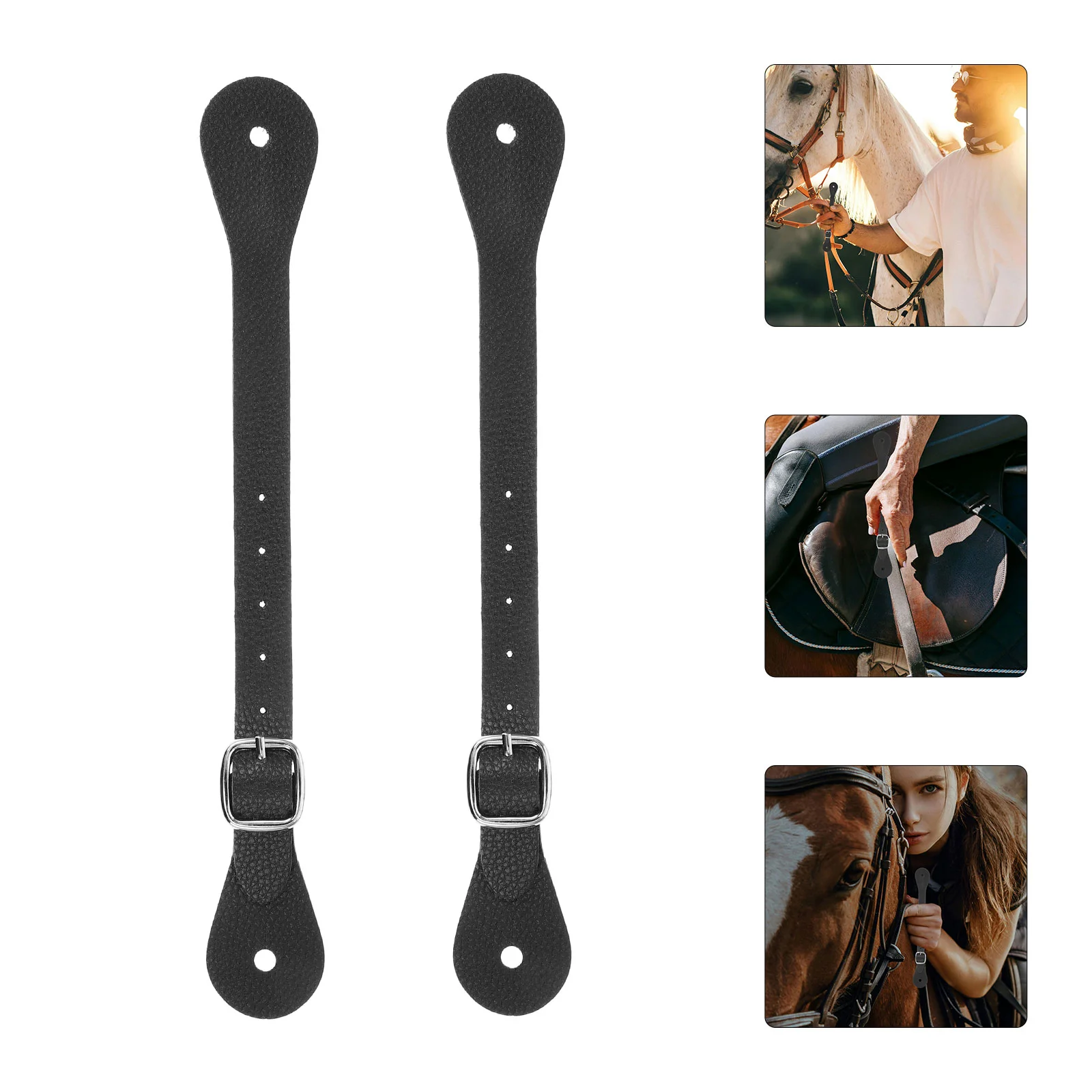 2 Pcs AC Pipes Horse Riding Belt Spurs Surrounding Knight Braiding Kit Spatula Lifter