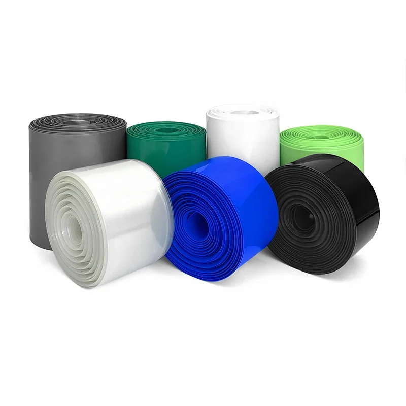Flat Wide Flame Resistant PVC Thermal Shrink Tubing Eco Insulated Sleeve DIY Car Emergency Start Power Battery Protector