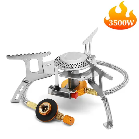 Camping Gas Stove Outdoor Tourist Burner Strong Fire Heater Tourism Cooker Survival Furnace Supplies Equipment Picnic