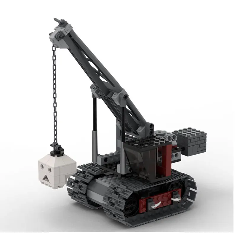 

High-difficulty assembly engineering vehicle tracked crane model building block toy boy gift set